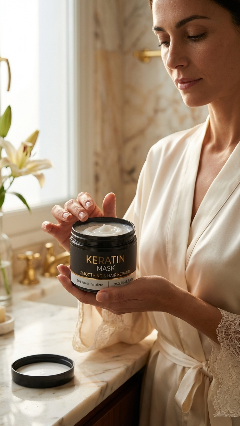 Keratin hair treatment